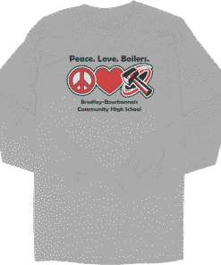 Alternative view of Peace Love Boilers – Long Sleeve
