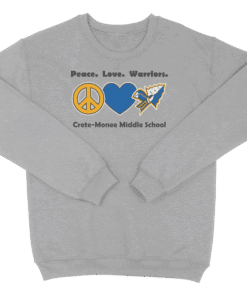 Crete Monee - Peace Love Warrior – Crew Neck