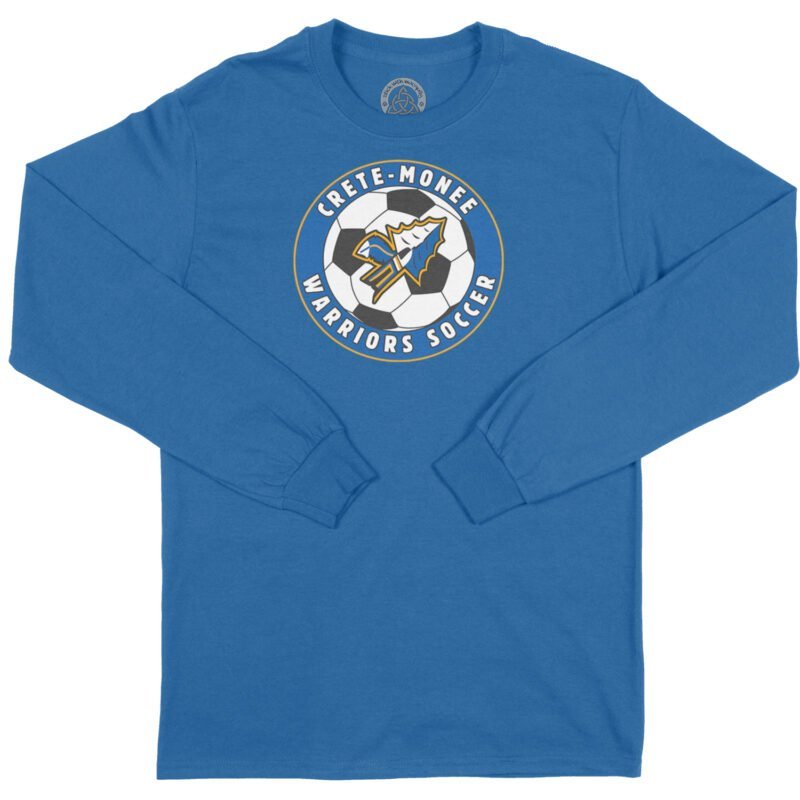 Crete-Monee Warriors Soccer Long crete-monee warriors soccer tee-ls-royal