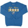 Crete-Monee Warriors Block Crewneck royal blue crewneck sweatshirt with block letter design