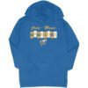 Crete-Monee Warriors block hoodie royal blue hoodie with block letter design