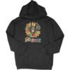 Hispanic Heritage Sunflower Hoodie Black Pullover with Colorful Cultural Design