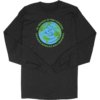 Hispanic Heritage El Mundo Long Sleeve Black Shirt with Bilingual Earth Design