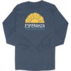 Hispanic Heritage Esperanza Long Navy T-Shirt with Golden Sun and Hope Message