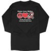 Peace Love Boilers BBCHS Long Black T-Shirt with School Spirit Design