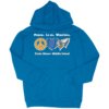 Peace Love Warriors cmms Hoodie royal Pullover with Crete-Monee Middle School Spirit Design